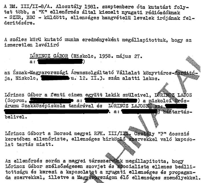 Amikor a nyomozóhatóság figyelmét felkeltettem