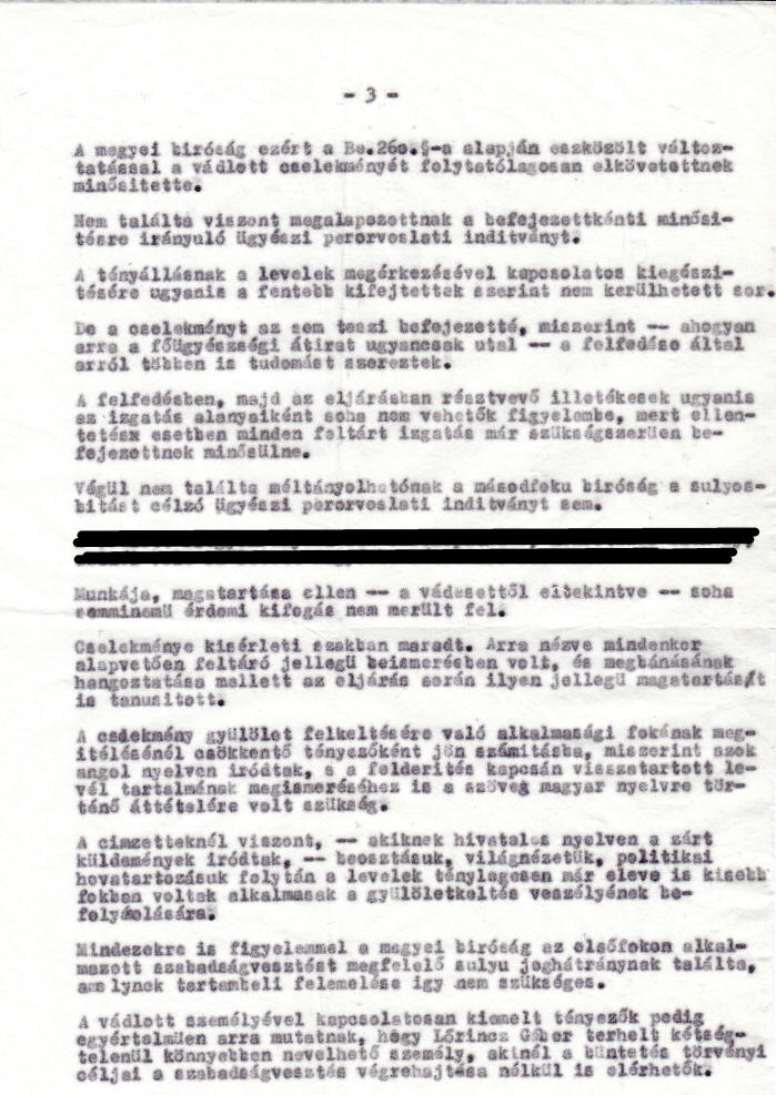 Dokumentum – Szabadulás